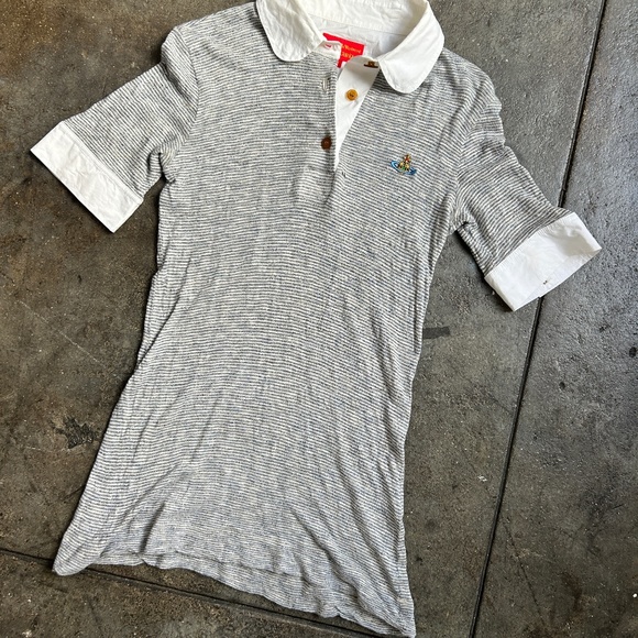 Vivienne Westwood 2012 Red Label Polo w/ Poplin Button Sleeves and Collar - Picture 1 of 12